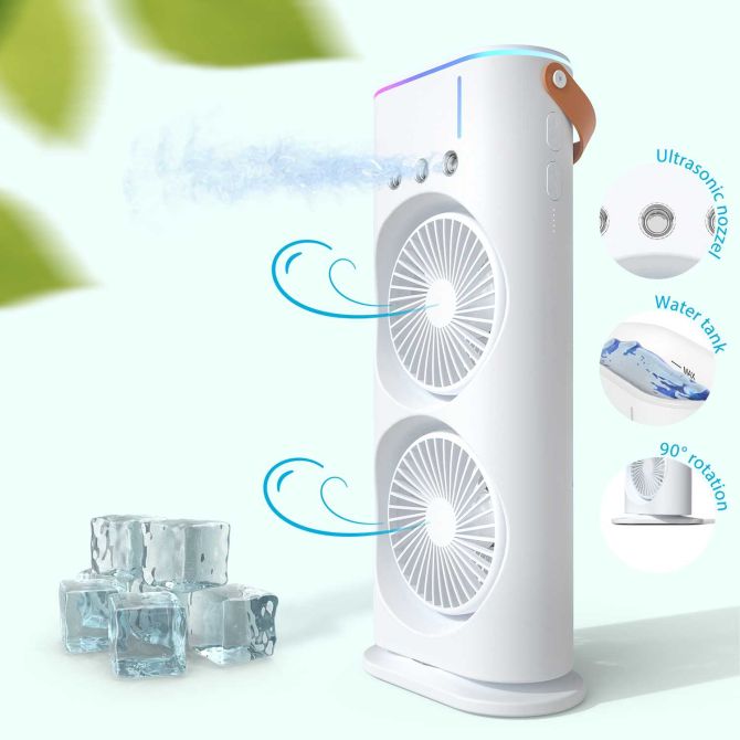 Aqua Breez-Portable Misting Fan!