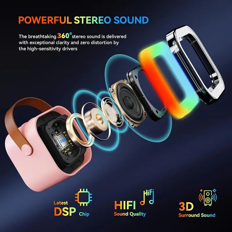 Mini Portable Karaoke Speaker & Microphone