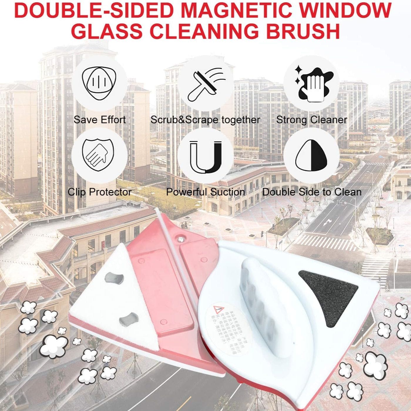 Magnetic Double Sided Window Cleaner