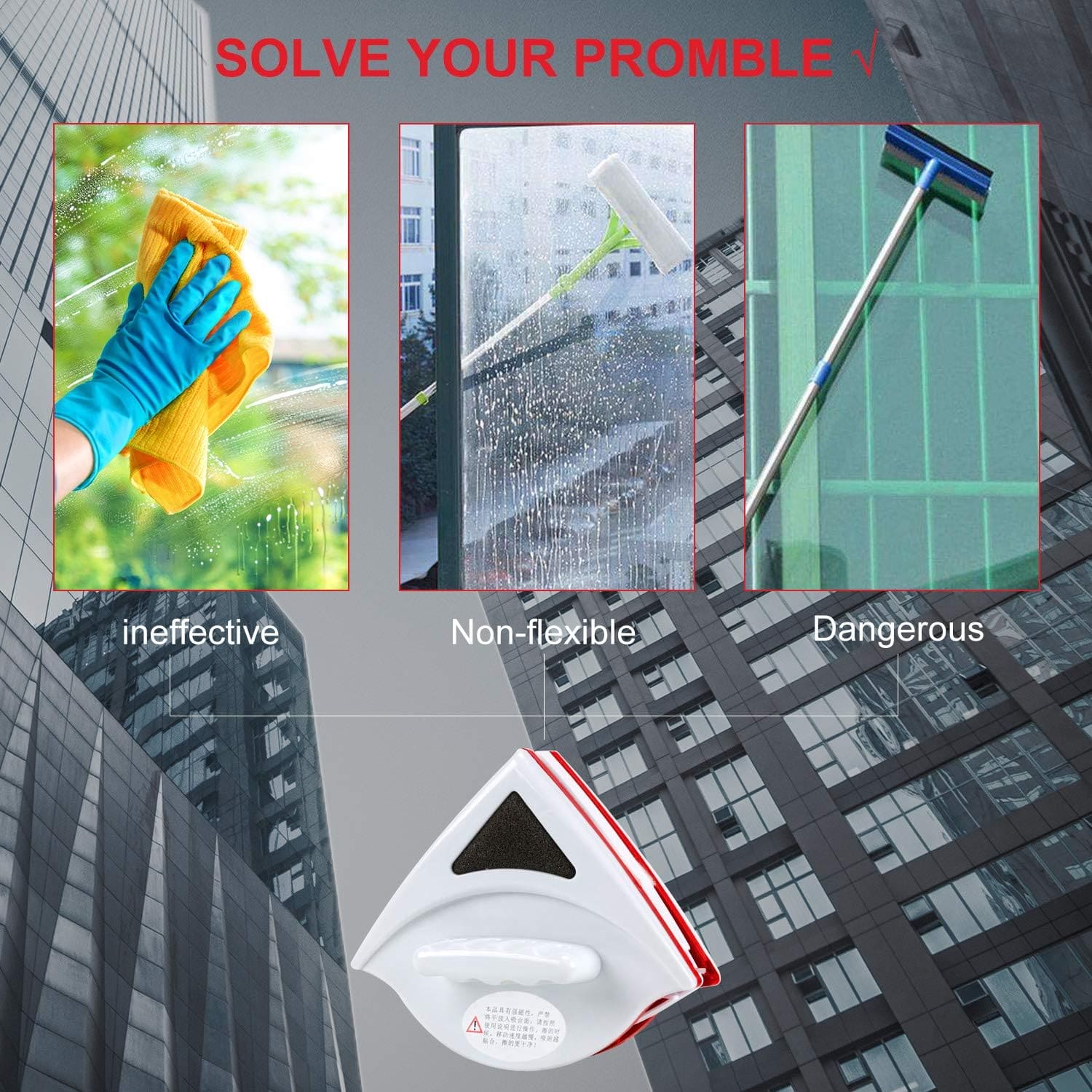 Magnetic Double Sided Window Cleaner