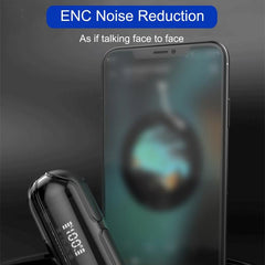 Digital Display Noise Cancelling Crystal Earphones