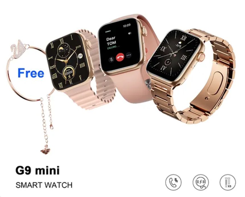 Mini G9 Smart Watch Rose Gold